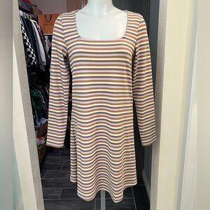 NWT Vero Moda Multicolor Striped Long Sleeve Dress